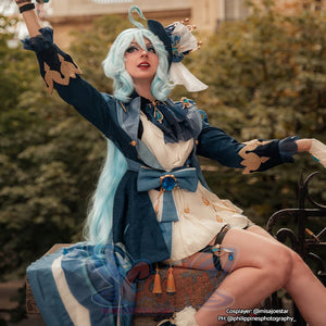 Genshin Impact White Furina Hydro Archon Cosplay Costume C08735 AAA Costumes