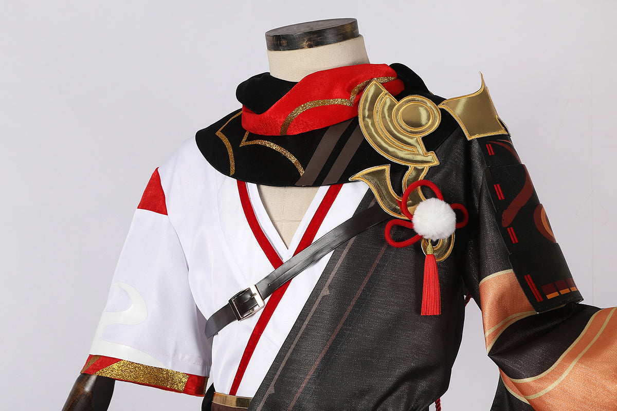 Genshin Impact Inazuma Kaedehara Kazuha Cosplay Costume Sands Satin C02035