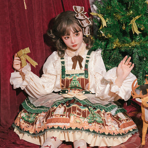 Christmas Vintage Daily Sweet Lolita Jumper Skirt