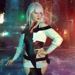 Ready to Ship Cyberpunk: Edgerunners Lucy Cosplay Costume C07078