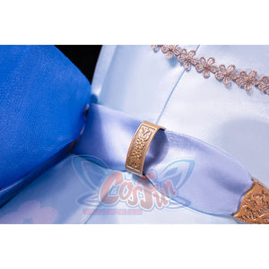 Pre-Sale Genshin Impact Kamisato Ayaka Springbloom Missive Cosplay Costume C07445 Aaa Costumes