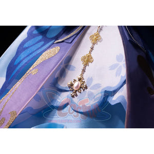 Pre-Sale Genshin Impact Kamisato Ayaka Springbloom Missive Cosplay Costume C07445 Aaa Costumes