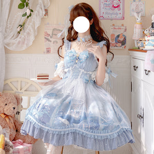 Sweet Lolita Princess Long-medium Jumper Skirt Sets