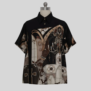 Summer Prince Lolita Printed Loose Short-sleeved Shirt