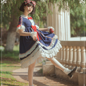 Royal Gorgeous High Waist Lolita Short Sleeve Dress