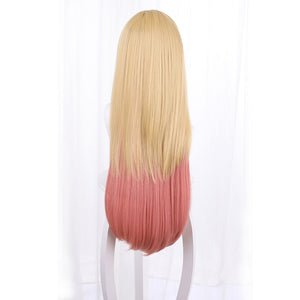 My Dress-Up Darling Kitagawa Marin Gold Pink Long Wig 00116