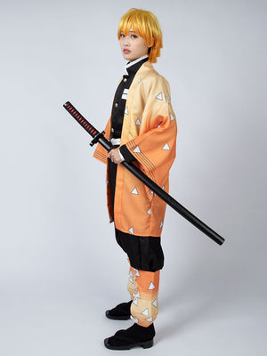 Demon Slayer Kimetsu No Yaiba Agatsuma Zenitsu Cosplay Costume Mp005110 Costumes