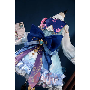 Genshin Impact Kamisato Ayaka Springbloom Missive Cosplay Costume C07483 Aa + Costumes