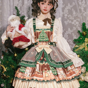 Christmas Vintage Daily Sweet Lolita Jumper Skirt