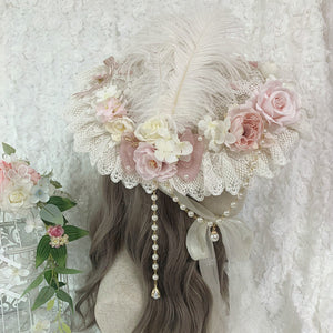 Gorgeous and Elegant Tea Party Lolita Flowers Hat