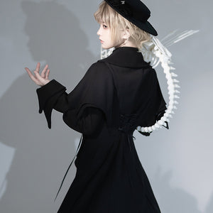 Medieval Original Vintage Little Prince Lolita Swallowtail Long Vest