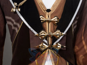 Ready To Ship Genshin Impact Zhongli Cosplay Costume/Shoes C07484 Aaa Costumes