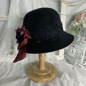 Original Vintage and Elegant Lolita Woolen Hat