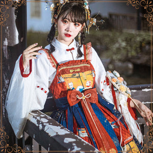 Japanese Sweet Lolita Jumper Skirt Two Piece Sets
