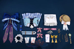 Genshin Impact Kamisato Ayaka Springbloom Missive Cosplay Costume C07483 Aa + Costumes