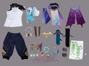 Ready To Ship Genshin Impact Xiao Cosplay Costume/Shoes C07487 Aaa Costumes