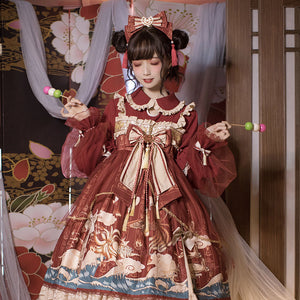 Spring And Autumn Lolita Cute Girl Elegant Dress
