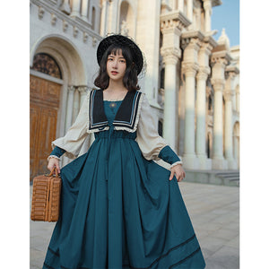 Autumn And Winter Embroidered Simple Cla Lolita Long Dress