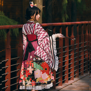 Arrow Feather Pattern Japanese Style Lolita Dress