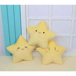 Anime Wish Lucky Cute Star Pillow Cushion Plush Doll Toy Gift 3 Random Pieces / Small