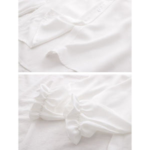 Badminton Embroidery Knit Vest Thin Tie White Shirt J10000 Sweatshirt