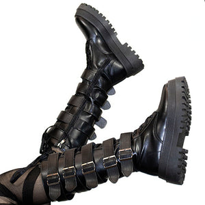 Gothic Thick-soled Long Boots S22523