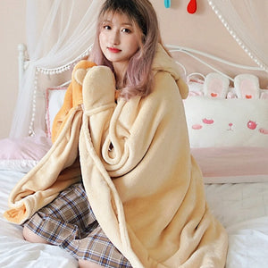 Sweet and Lovely Lolita Bear Woolen Blanket