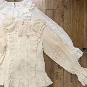 Daily Classic Lolita Embroidered Long-sleeved Shirt