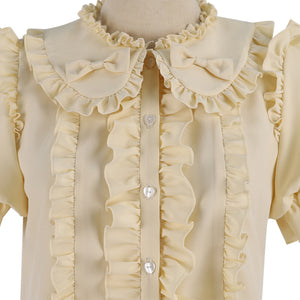 Summer Elegant Lolita Short-sleeved Shirt