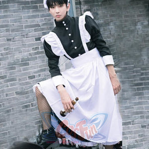 Coffee Big Man Maid Cute Gay Lolita Cross-Dressing Cosplay Costume Costumes