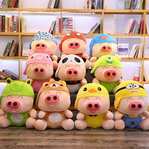 Cute Animal Transform Mcdull Pig Monster Spiderman Superman Minion Cos Props Gift