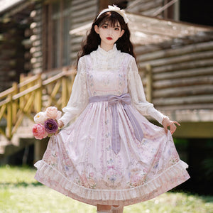 Daily Elegant Lolita A Line Jumper Skirt Sets