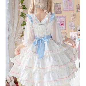 Daily Sweet and Lovely Lolita Three-layered Jumper Skirt S22805