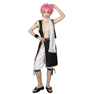 Fairy Tail Natsu Cosplay Costumes Outfits With Scarf Mp000115 S / Us Warehouse (Us Clients