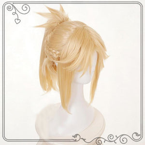 Fate Grand Order Mordred Cosplay Wig Blonde Ponytail Mp005970 Wigs