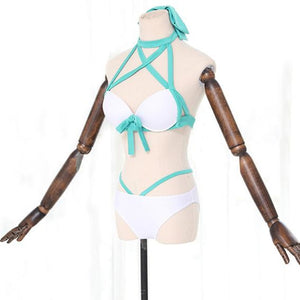 Fate/grand Order Okita Souji Alter Cosplay Costume Sexy Bikini Swimsuit Costumes