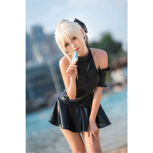 Fate/stay Night Arturia Pendragon Alter Saber Cosplay Costume Women Swimsuit Costumes