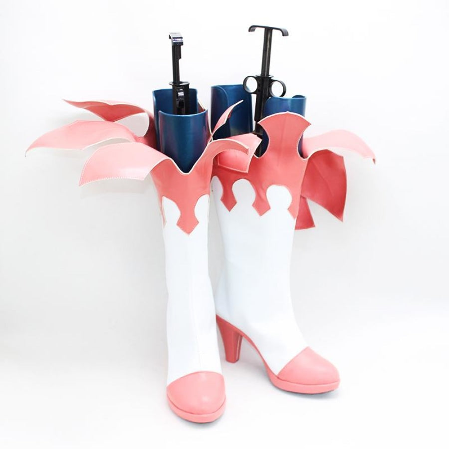 Genshin Impact Paimon Cosplay Shoes High-Heeled Boots C00455 #35(22.5Cm) &