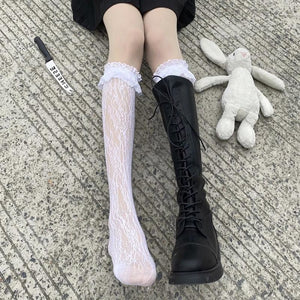 Jk Calf Stockings Lolita Lace Socks Female Length Stockings&socks