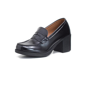 Jk Campus Faux Leather Heeled Shoes