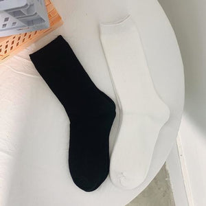 Jk Socks Cotton Crew Kawaii Srockings Black / One Size Stockings&socks