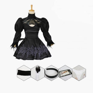 Nier Automata Cosplay Costume Yorha 2B Sexy Outfit Women Dress Costumes