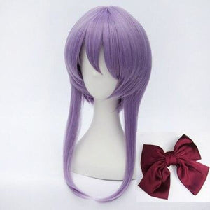 Seraph Of The End Shinoa Hiiragi Cosplay Wigs And Bowknot Barrettes Wig Hairpin Cap