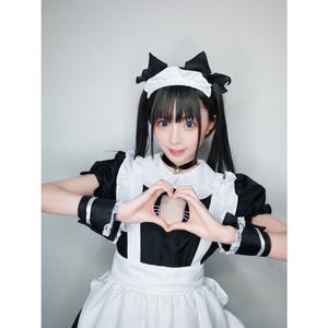 Sexy Bust Open Kitty Ruffle Lace Maid Dress Cosplay Costume Costumes