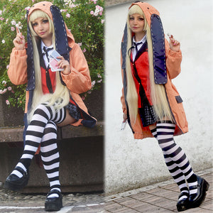Anime Kakegurui Yomotsuki Runa Cosplay Costume Full Set Outfit mp005708