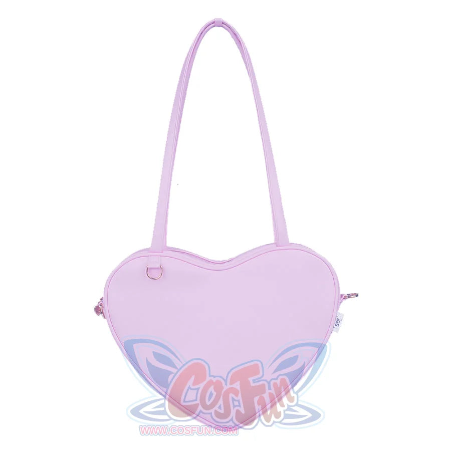 Lovely Large Size Heart-shaped Shoulder Bag S22932 Purple