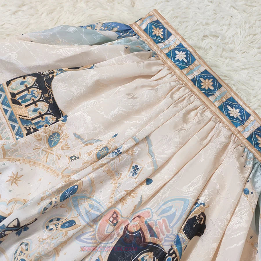 Egypt Style Simple Daily Lolita Printed Long Skirt