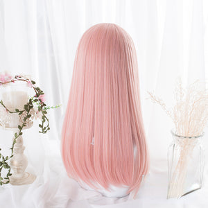 Lolita Hime Cut Medium-length Straight Wig