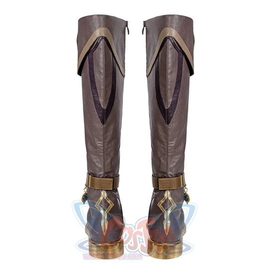 Genshin Impact Kaeya Alberch Cosplay Shoes Men Boots C00266-S &