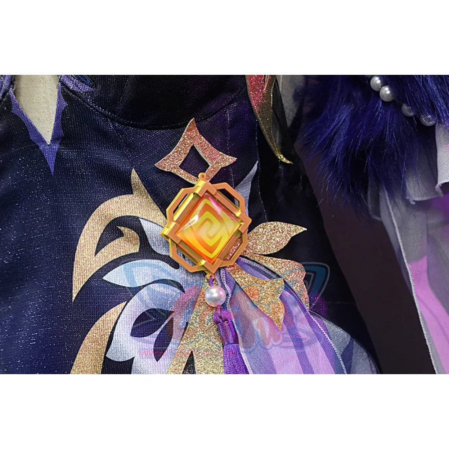 Genshin Impact Ningguang Orchid’s Evening Gown Cosplay Costume C00976 Costumes